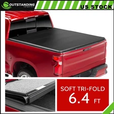 Tonneau Cover 6.4Ft Soft Tri-Fol For 2009-18 Ram 2019-23 Heavy Duty 2019 Classic