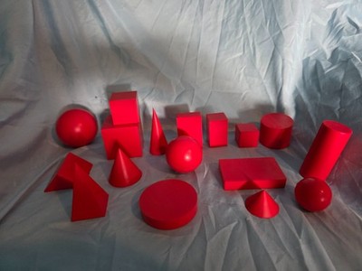 Soft Foam Blocks for Toddlers, 17 Pieces for Sensory Play and Learning (RED)