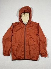 REI Co-Op Kids Unisex Orange Hooded Zip Windbreaker Size M 10/12