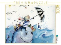 Calvendo Puzzle Full Steam Ahead! | 1000 Pieces, Finished Size 25.2 × 18.9 In (6