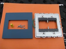 Brand New - Legrand Adorne   AWP2GFG4 Soft Touch Felt Green  2 Gang Wall Plate