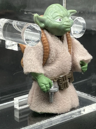 Vintage Star Wars Figure Yoda 'Brown Snake' HK UKG 90% GOLD!!! No AFA - Picture 8 of 10