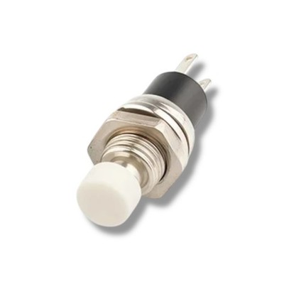   1x Einbau Mini Taster Weiß 12V 120V Drucktaster Push Schalter 2Pin Micro  