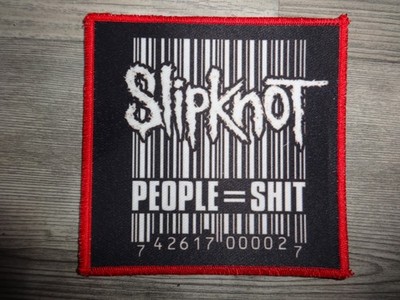 Slipknot Patch Red Border Slayer Machine Head Pantera Motionless in White *