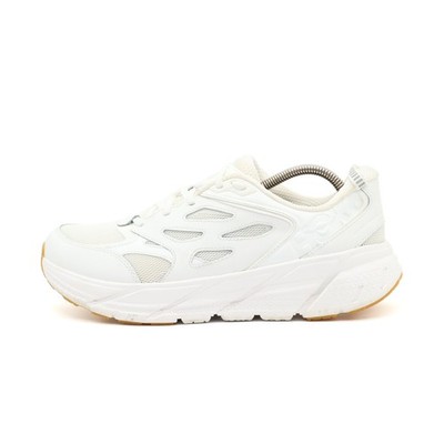 Hoka One Herren U Clifton Athletics Sneaker weiß Mesh Laufschuh EU 43 1/3