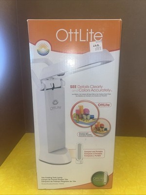 New In Box Ottlite 13 Watt Folding Task Lamp With Natural Daylight Technology 
