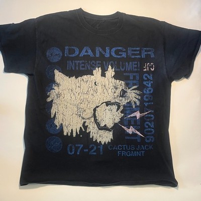 Cactus Jack Fragment Shirt Men's L Danger Intense Volume Graphic Tee 07-21