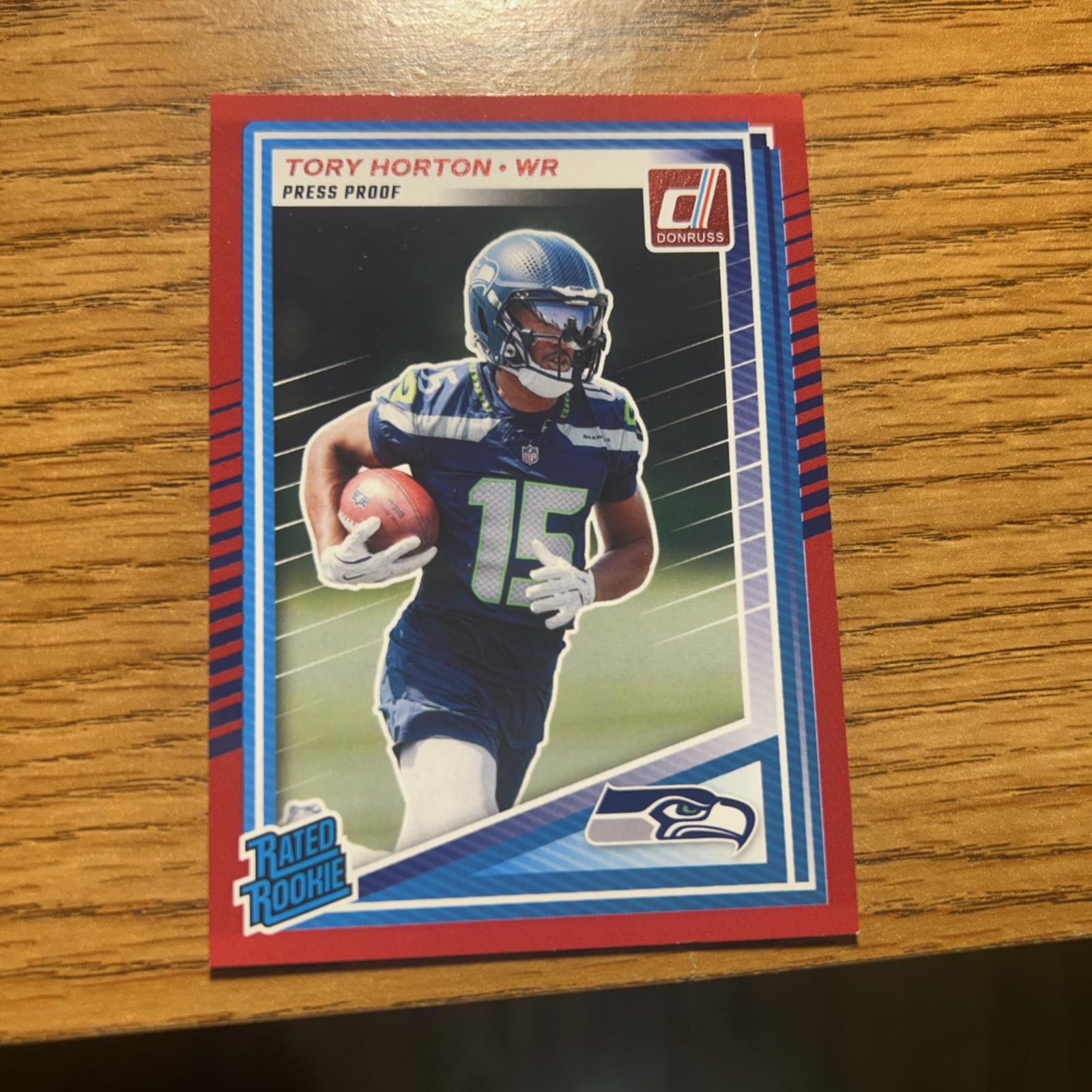 2025 Donruss Football TORY HORTON #388 Rated Rookie Red Press Proof - Seahawks