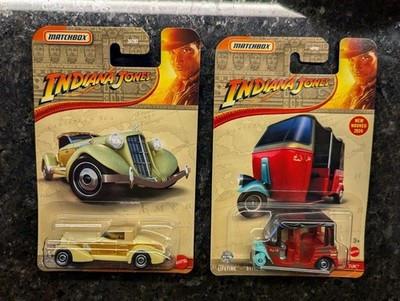 Matchbox Indiana Jones 2024 MBX Tangiers Tuk Tuk  & 1936 Auburn Speedster 851