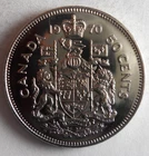 1970 CANADA 50 CENTS - AU/UNC - PROOF LIKE - Excellent Coin - Lot #A1