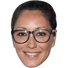 Christina Chang Glasses Celebrity Mask, Flat Card Face, Fancy Dress Mask