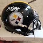 Joe Greene Pittsburgh Steelers Signed Mini Helmet Beckett Authenticated (BAS)