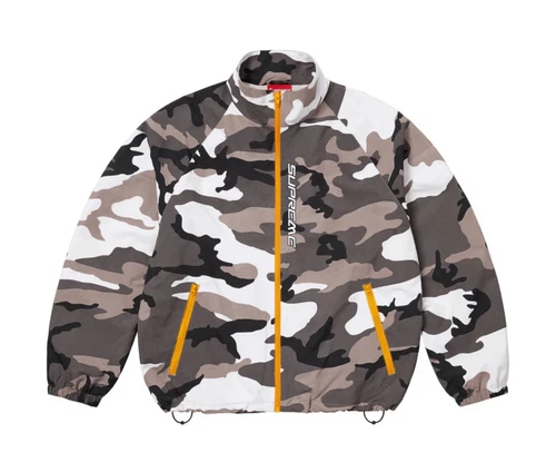 Veste de survêtement zippée Supreme Contrast "Snow Camo" (S/S 2025) Taille L
