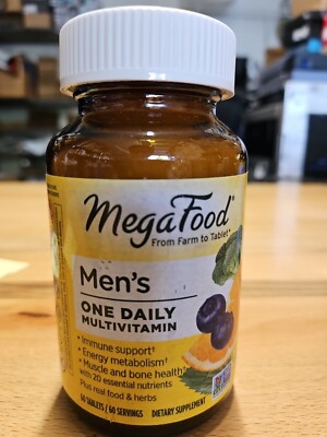MegaFood Men s One Daily Iron Free 60 Tablets Dairy-Free, Gluten-Free,