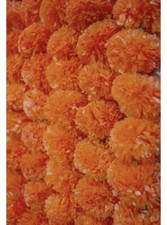 KRATI EXPORTS - 5 feet Marigold Garland Dark Orange 