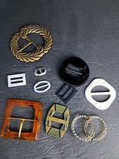 10 vintage belt buckle lot Craft With Repurpose