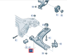 Seat Ibiza V KJ1 Querlenker vorne links 2Q0407151D NEU ORIGINAL