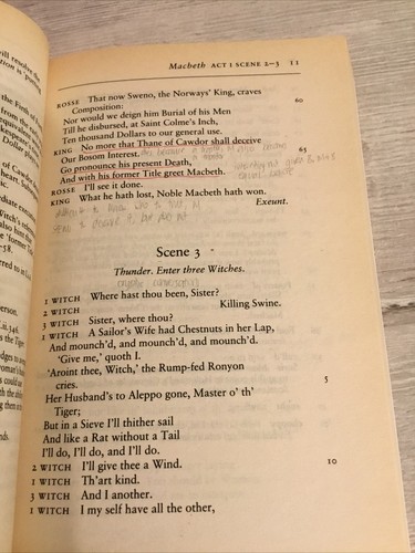 Macbeth Shakespeare English Text GCSE A LEVEL DEGREE Paperback 1993 - Bild 4 von 4
