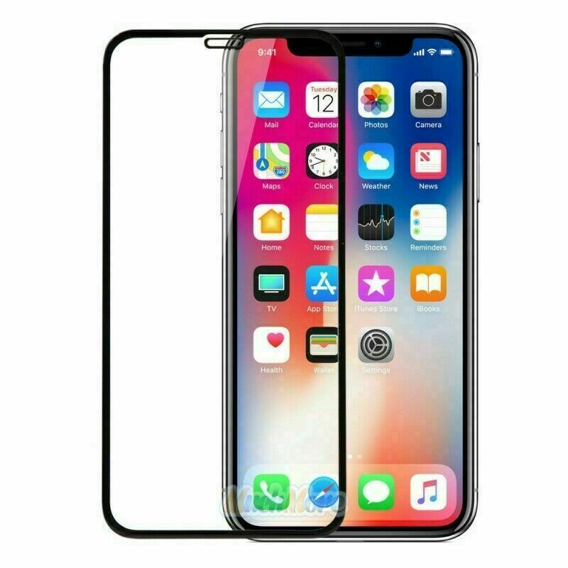 Screen Protector for iPhone X XS 11 12 Pro/MAX 3-PK Full Coverage Tempered Glass