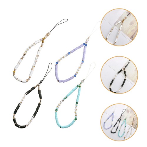 4 Pcs Handy Kette Schlüsselband Mit Telefonanhänger Handykettenriemen - Zdjęcie 8 z 12