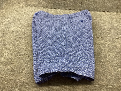 Caribbean Joe Shorts Womens 10 Blue Leaves Bermuda Preppy - Picture 4 of 12