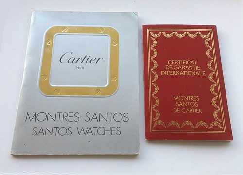 CARTIER Santos Guarantee Warranty Set (Unwritten) - Anni '80 - Foto 1 di 2