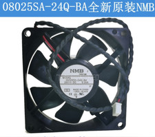 NMB 08025SA-24Q-BA DC24V 0.2A 8025 8CM 2-Wire Inverter Fan