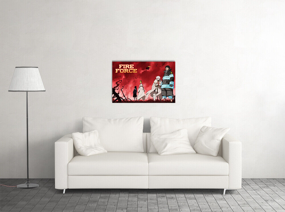  Anime Poster Fire Force Season 2 Canvas Poster Bedroom