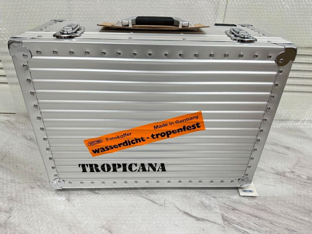RIMOWA リモアTROPICANA トローリー43L カメラケース　鍵欠品 RIMOWA Tropicana 39L Silver Attache Case 60×43.5×27cm 39L New