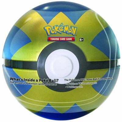 Pokemon TCG Poke Ball Tin Sealed 3 Booster Packs QUICK BALL New Sealed  820650809767| eBay