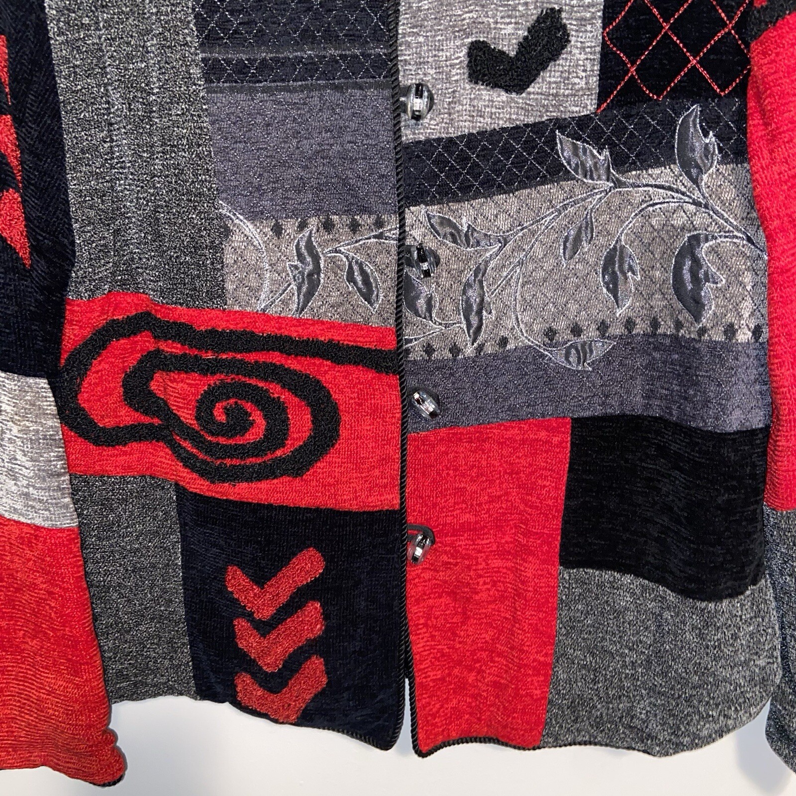 Allure Jacket Womens Large Patchwork Lagenlook Ar… - image 4