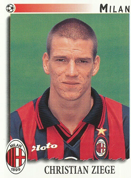 218 CHRISTIAN ZIEGE # GERMANY AC.MILAN STICKER CALCIATORI 1998 PANINI | eBay
