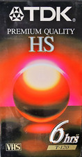 TDK Premium Quality HS T-120 VHS Tape.