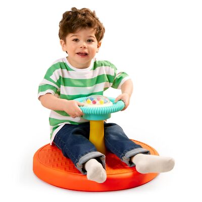 Battat Twist & Spin Activity Plastic Toy with Ball Popper, Toddler and Preschool