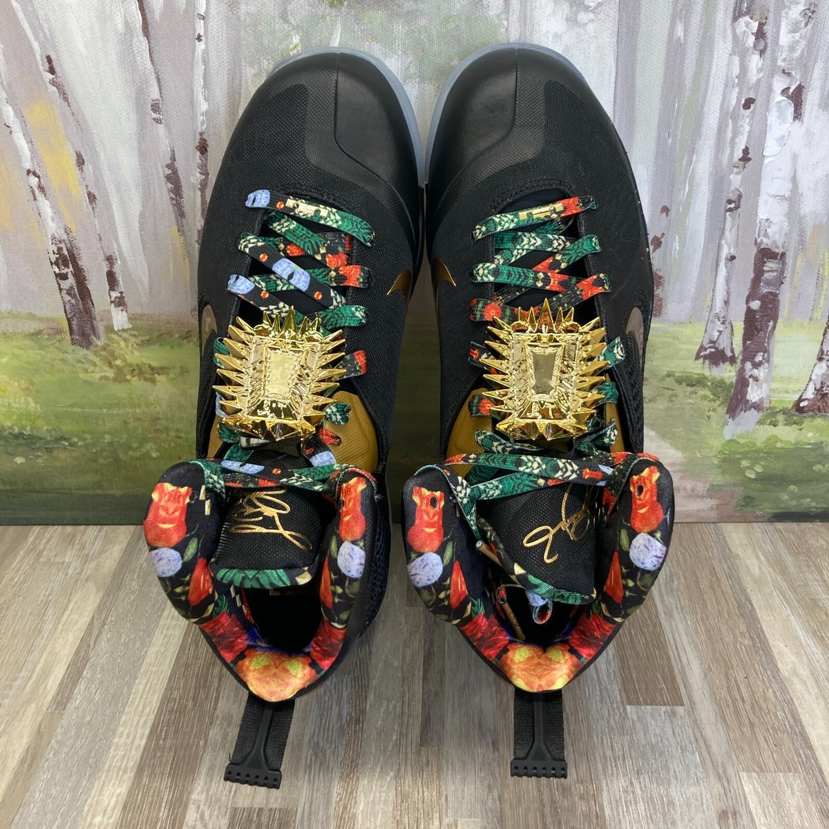 Nike Lebron IX 9 Watch The Throne Gold DO9353-001 Mens Size 9 - 11