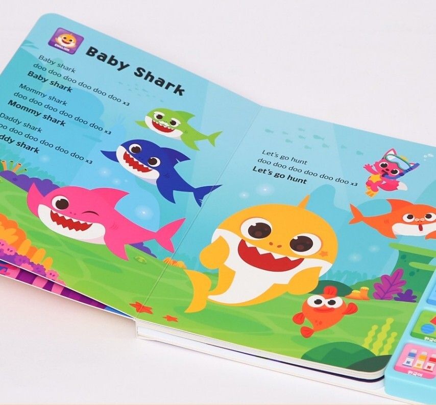 Pinkfong Baby Shark Sound Book English Korean Dual Language 10
