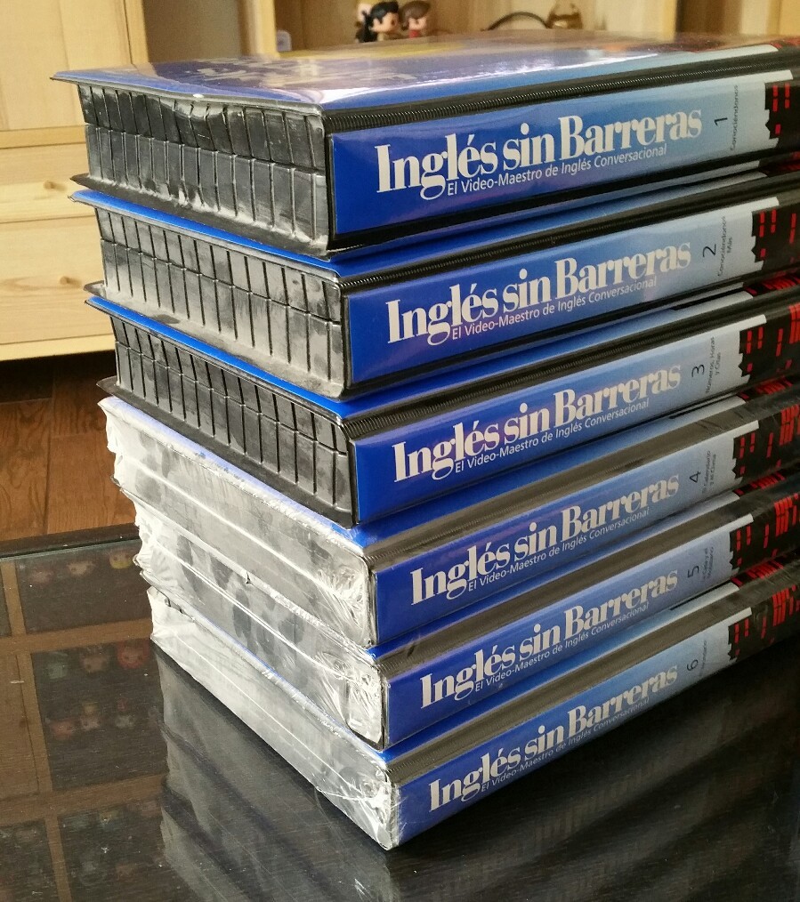NEW Ingles sin Barreras Lexicon VHS CD 1-12 Diccionario Set