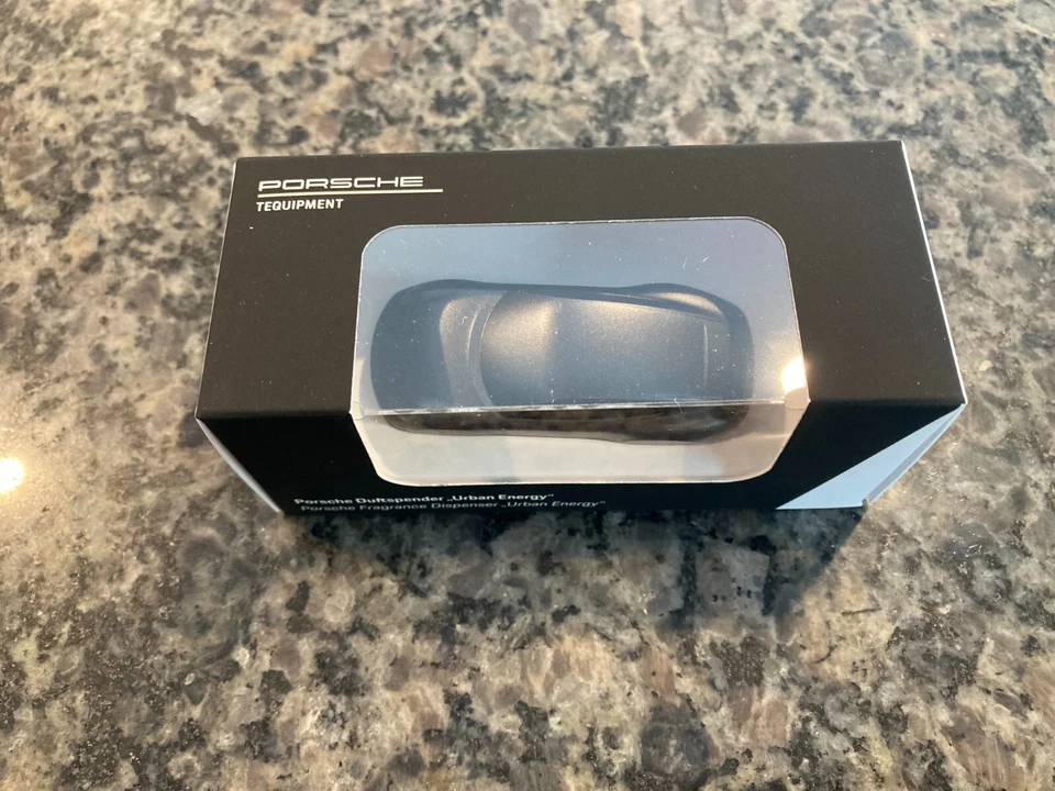 PORSCHE DESIGN OEM 911 AIR FRESHENER DIFFUSER W/URBAN ENERGY SCENT IN DK. GREY - Image 3 of 4