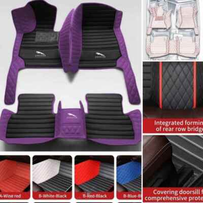 #ad Fit For Jaguar All Models Car Floor Mats Carpets Auto Custom Front amp; Rear Liners $83.97