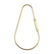 Brass Screw Lock Keychain, Carabiner Clip Key Buckle Hook