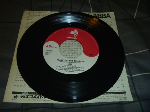 ABBA – Eagle / Thank You For The Music Original 1978 japan release 7" vinyl - Picture 4 of 4