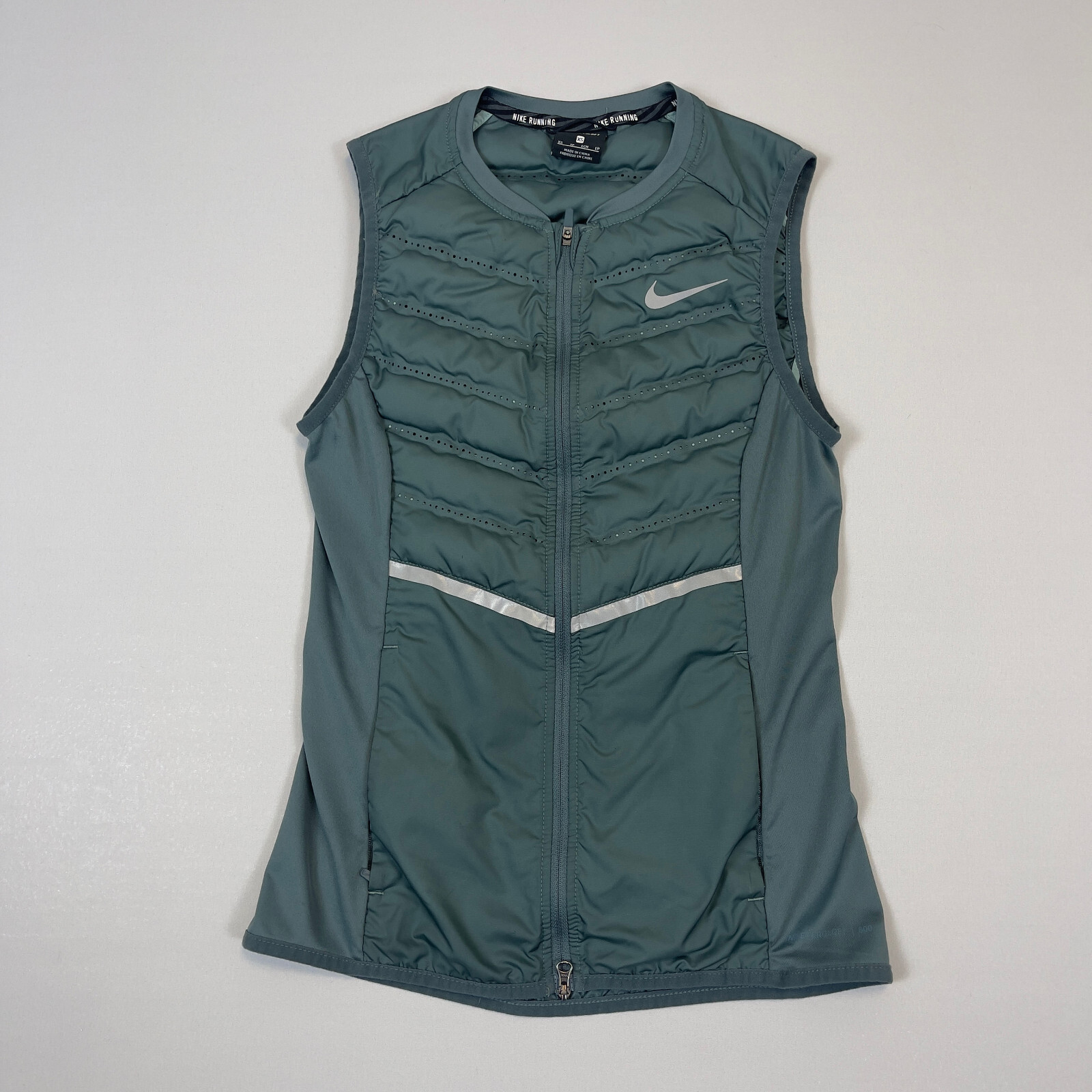 Nike Vest Women XS Teal Blue Goose Down Aeroloft 800 … Gem