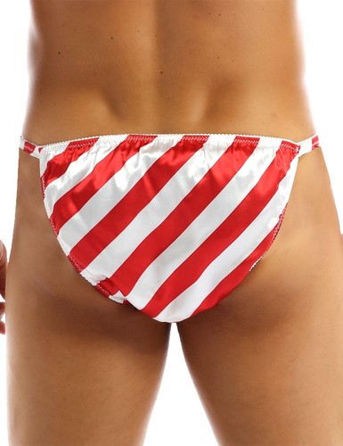 Slip natalizi da uomo abito elegante Babbo Natale mankini corde a G biancheria intima da club - Foto 15 di 68