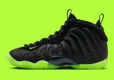 Nike New GS Grade School Kids Foamposite Little Posite Black Volt