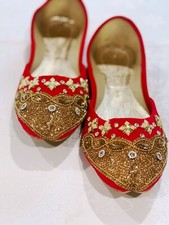 Women Khussa Shoes Pakistani Indian Punjabi Jutti Party