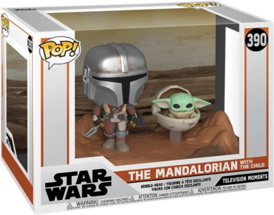Star Wars - The Mandalorioan with the Child 390 - Funko Pop! - Vinyl Figur - Bild 1 von 3