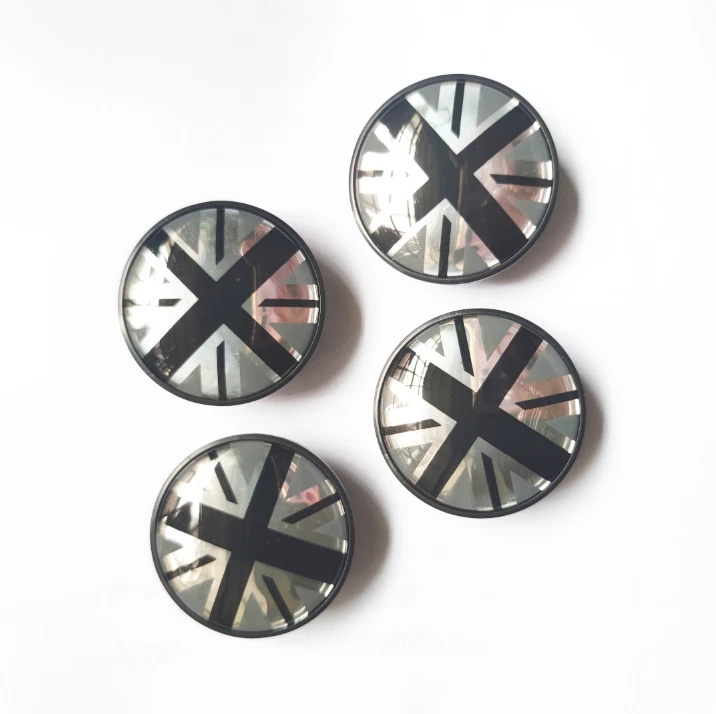 54Mm Union Jack English Flag Badge Car Wheel Rim Center Hub Caps Fit Mini Cooper - Image 4 of 4