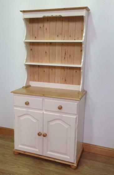 Solid Pine 2ft 6 Welsh Dresser Painted Fully Assembled Units For