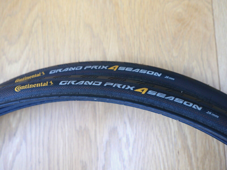 Continental Grand Prix 4 Season 700x28 Road Bike Tyres Folding Pair