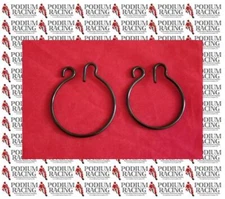 DUCATI HYPERMOTARD 796 939 950 BLACK TITANIUM REAR WHEEL AXLE NUT SPRING CLIPS